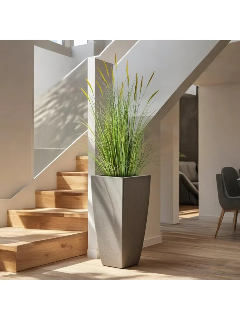 3ft Artificial Cattail & Onion Grass Floor Plant - Indoor/Outdoor Decor, Gift